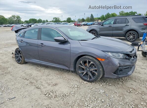 2HGFC2F89LH507412 2020 HONDA CIVIC Gray წინა მარჯვენა