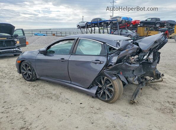 2HGFC2F89LH507412 2020 HONDA CIVIC Gray უკანა მარცხენა