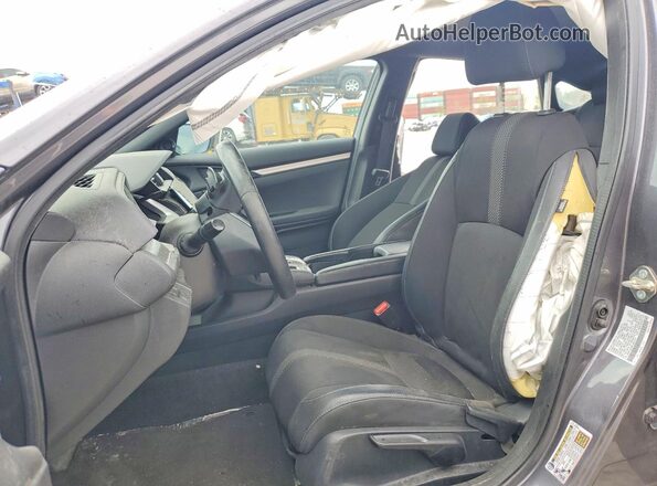 2HGFC2F89LH507412 2020 HONDA CIVIC Gray წინა სალონის ხედი