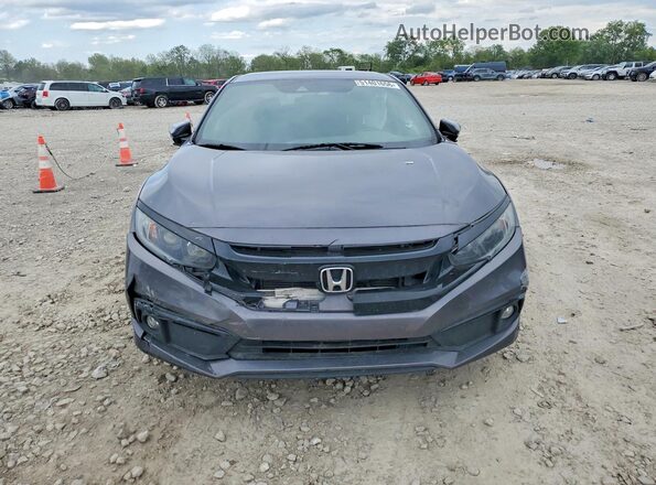2HGFC2F89LH507412 2020 HONDA CIVIC Gray წინა ხედი