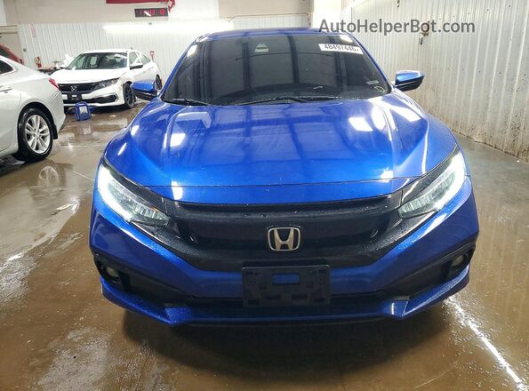 2HGFC2F89LH509936 2020 HONDA CIVIC Blue Вид спереду