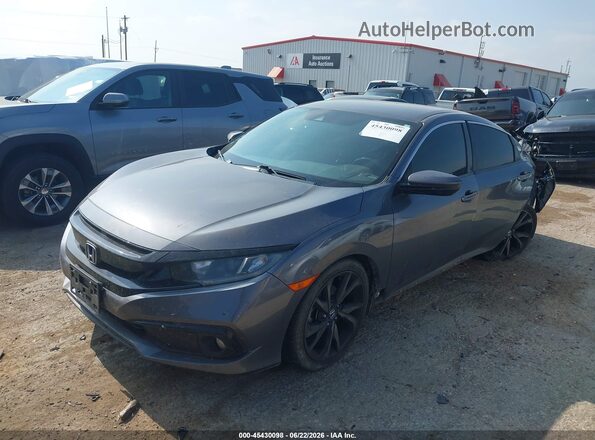 2HGFC2F89LH511671 2020 HONDA CIVIC Gray Przód lewy