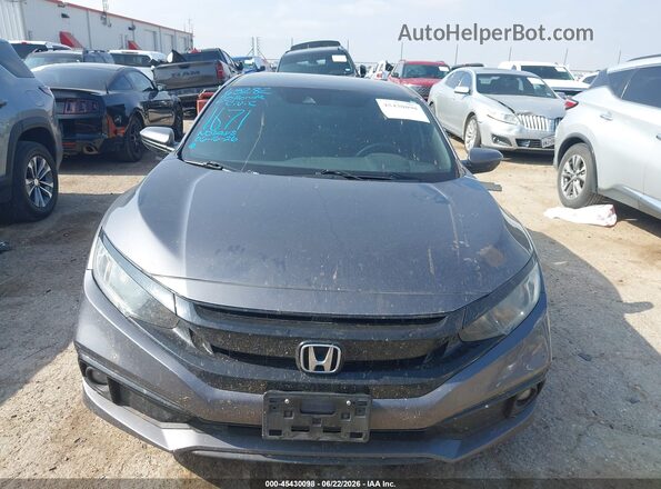 2HGFC2F89LH511671 2020 HONDA CIVIC Gray Widok zestawu wskaźników