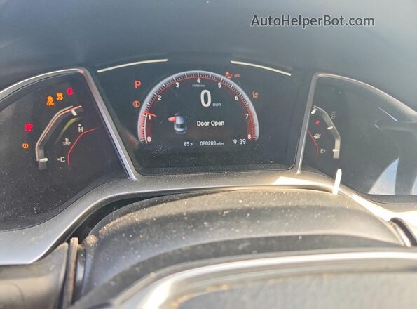 2HGFC2F89LH518927 2020 HONDA CIVIC Blue Սարքավորումների վահանակի տեսք