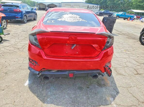 2HGFC2F89LH582675 2020 HONDA CIVIC Red უკანა ხედი