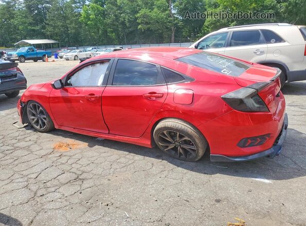 2HGFC2F89LH582675 2020 HONDA CIVIC Red უკანა მარცხენა