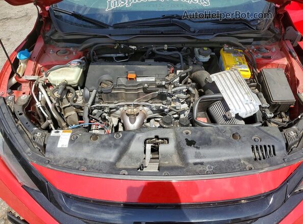 2HGFC2F89LH582675 2020 HONDA CIVIC Red უკანა სალონის ხედი