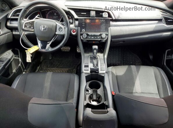 2HGFC2F89MH012824 2021 HONDA CIVIC Red Вид панелі приладів