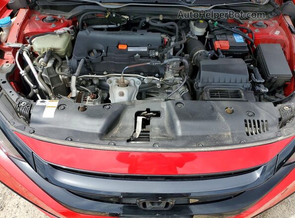 2HGFC2F89MH012824 2021 HONDA CIVIC Red Вид задньої частини салону