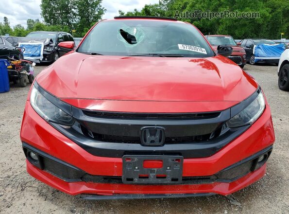 2HGFC2F89MH012824 2021 HONDA CIVIC Red Вид спереду