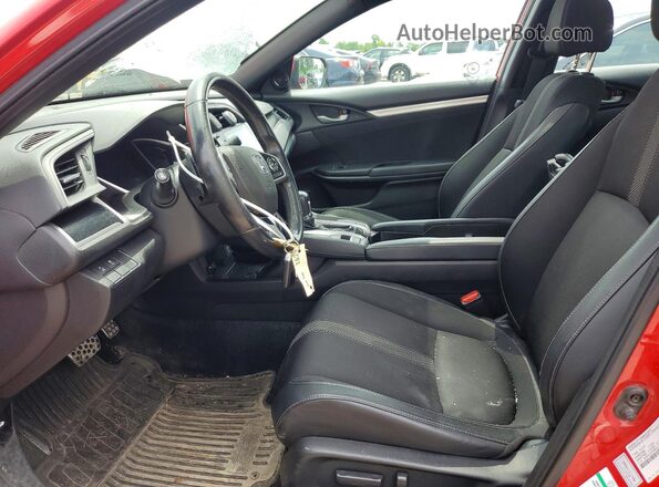2HGFC2F89MH012824 2021 HONDA CIVIC Red Вид салону спереду
