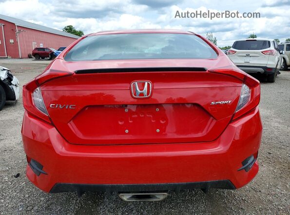 2HGFC2F89MH012824 2021 HONDA CIVIC Red Вид ззаду