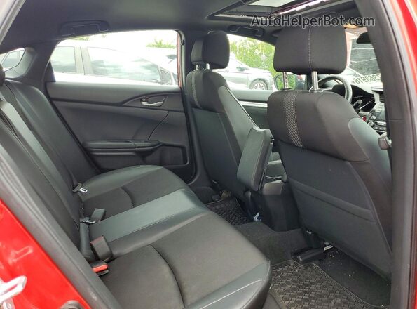 2HGFC2F89MH012824 2021 HONDA CIVIC Red Вид задніх сидінь