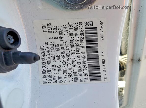 2HGFC2F89MH512496 2021 HONDA CIVIC Белый 
