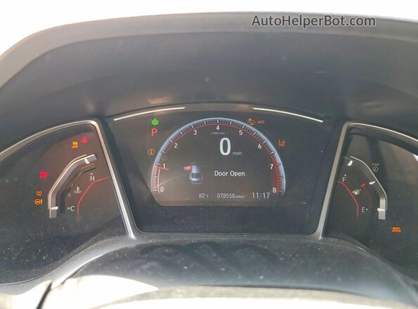 2HGFC2F89MH528407 2021 HONDA CIVIC Gray Вид щитка приладів