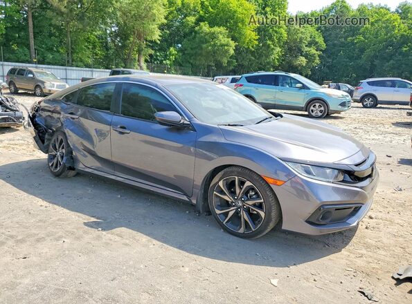 2HGFC2F89MH528407 2021 HONDA CIVIC Gray Передня права чверть