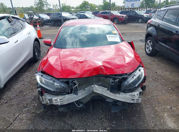 2HGFC2F89MH537110 2021 HONDA CIVIC Red Vista interior trasera
