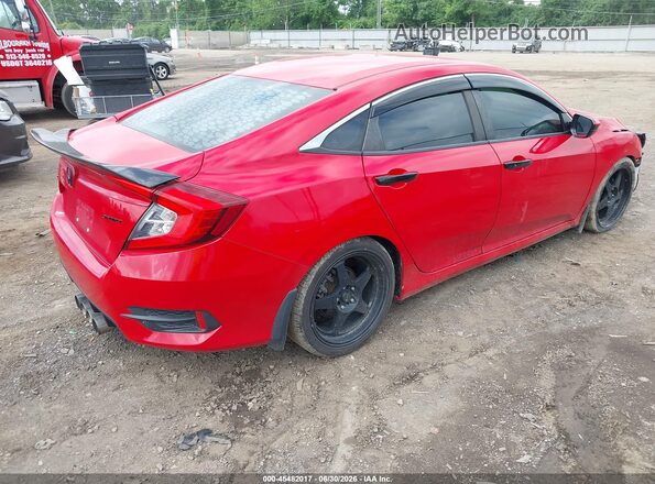 2HGFC2F89MH537110 2021 HONDA CIVIC Red Trasero derecho