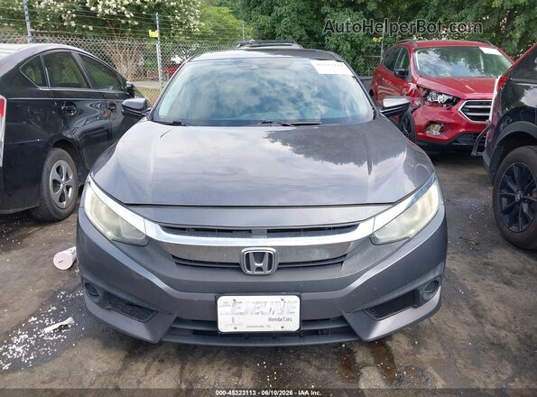 2HGFC2F8XGH504279 2016 HONDA CIVIC Gray Вид щитка приладів