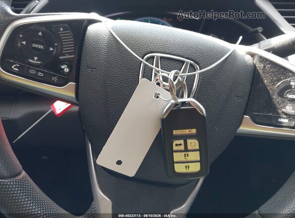 2HGFC2F8XGH504279 2016 HONDA CIVIC Gray Вид панелі приладів