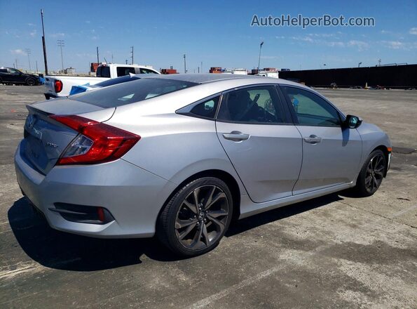 2HGFC2F8XKH526713 2019 HONDA CIVIC Серебряный Задняя правая четверть