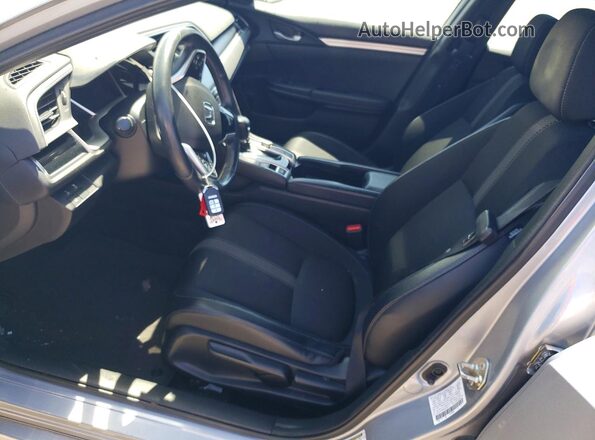 2HGFC2F8XKH526713 2019 HONDA CIVIC Серебряный Вид салона спереди