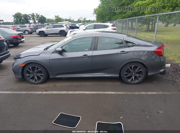 2HGFC2F8XKH562031 2019 HONDA CIVIC Gray Панорамний вид салону 360°