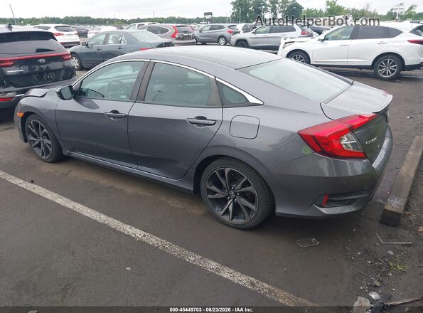 2HGFC2F8XKH562031 2019 HONDA CIVIC Gray Задня ліва чверть