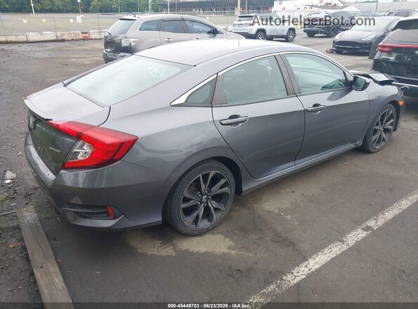 2HGFC2F8XKH562031 2019 HONDA CIVIC Gray Задня права чверть