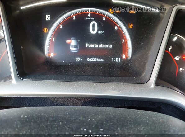 2HGFC2F8XKH582747 2019 HONDA CIVIC Черный 