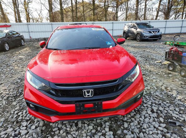 2HGFC2F8XLH543187 2020 HONDA CIVIC Красный Вид спереди