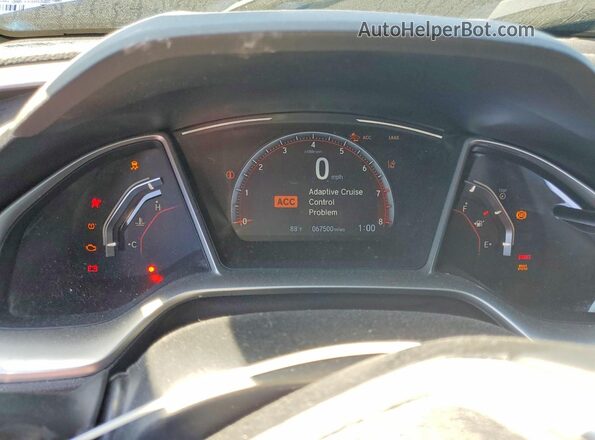 2HGFC2F8XMH505072 2021 HONDA CIVIC Blue Vista del cuadro de instrumentos