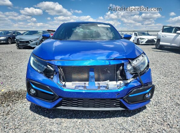 2HGFC3A51LH753633 2020 HONDA CIVIC Blue Вид спереду