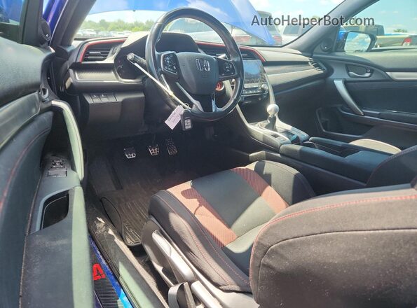 2HGFC3A51LH753633 2020 HONDA CIVIC Blue Вид панелі приладів