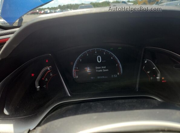 2HGFC3A51LH753633 2020 HONDA CIVIC Blue Вид щитка приладів