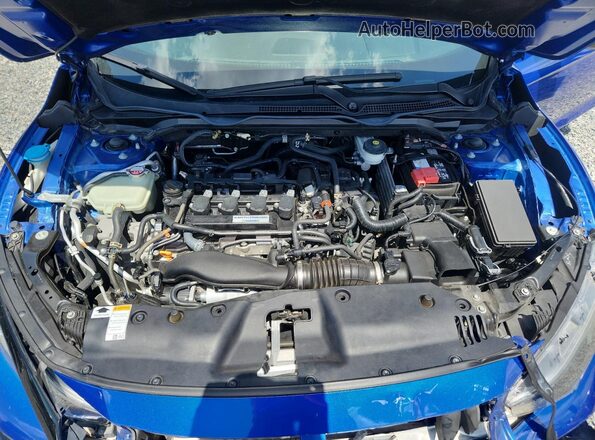 2HGFC3A51LH753633 2020 HONDA CIVIC Blue Вид задньої частини салону