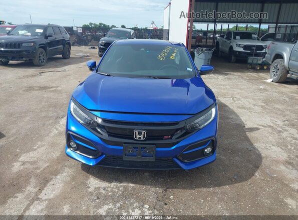 2HGFC3A52LH752264 2020 HONDA CIVIC Blue Dashboard view