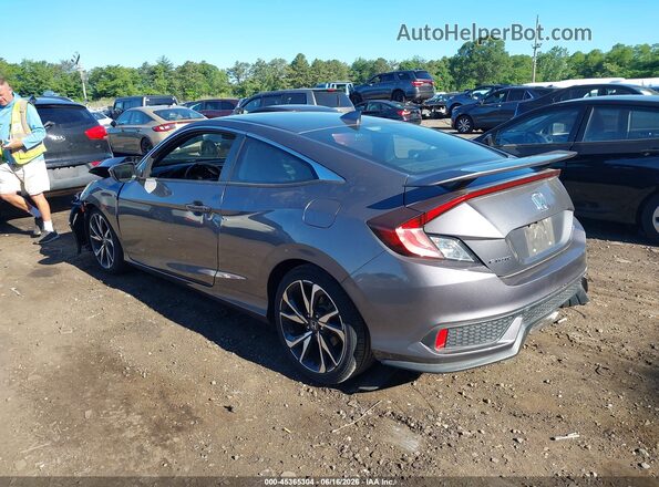 2HGFC3A53JH757440 2018 HONDA CIVIC Серый Задняя левая четверть