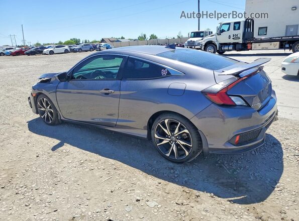 2HGFC3A54JH756636 2018 HONDA CIVIC Gray Задня ліва чверть
