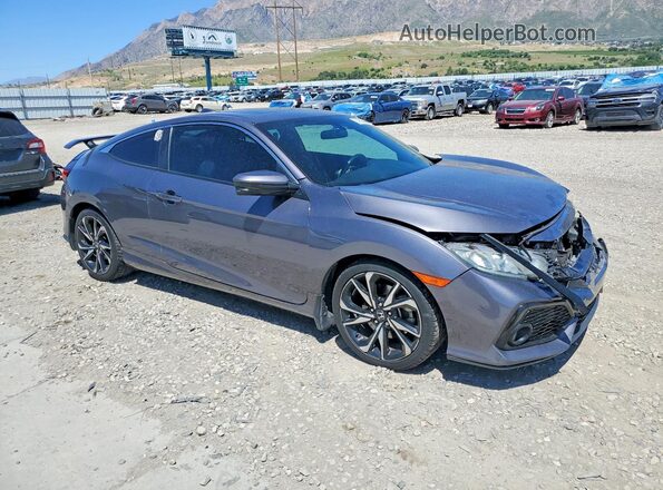 2HGFC3A54JH756636 2018 HONDA CIVIC Gray Передня права чверть