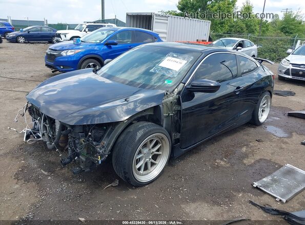2HGFC3A54JH757740 2018 HONDA CIVIC Black წინა მარცხენა ხედი სამი მეოთხედიდან