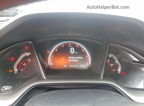 2HGFC3A55HH751598 2017 HONDA CIVIC Черный Вид щитка приборов