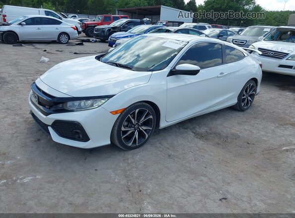 2HGFC3A55KH750667 2019 HONDA CIVIC White Առջևի ձախ երեք քառորդ տեսարան