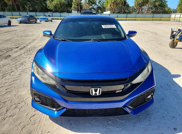 2HGFC3A59KH753197 2019 HONDA CIVIC Blue Vista frontal