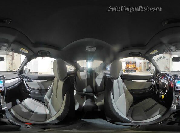 2HGFC3B30JH353363 2018 HONDA CIVIC Gray Вид наклейки з VIN-кодом