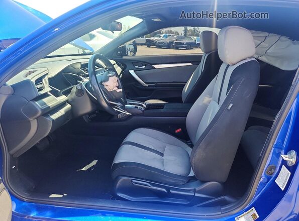 2HGFC3B30JH355677 2018 HONDA CIVIC Синий Вид салона спереди