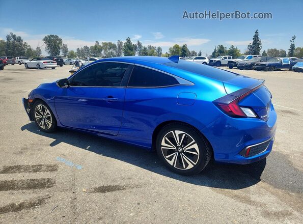 2HGFC3B30JH355677 2018 HONDA CIVIC Синий Задняя левая четверть