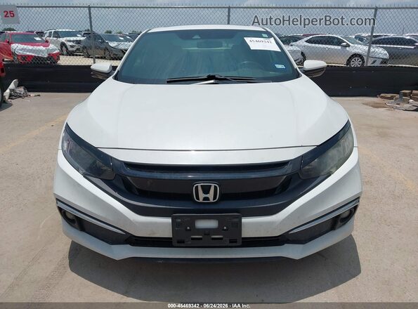 2HGFC3B30LH351289 2020 HONDA CIVIC White Widok wnętrza z tyłu
