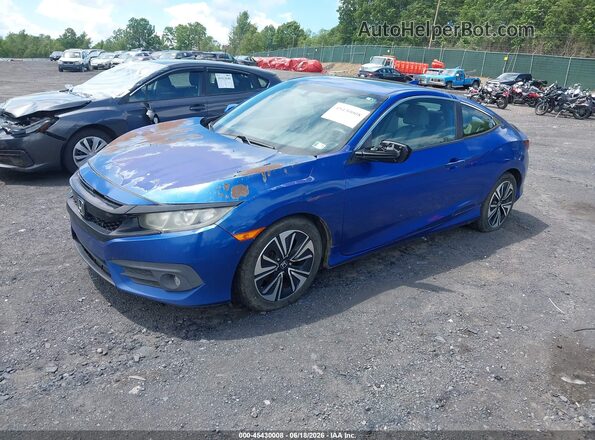 2HGFC3B31GH362095 2016 HONDA CIVIC Blue Przód lewy