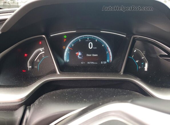 2HGFC3B32KH356220 2019 HONDA CIVIC White ხელსაწყოთა პანელის ხედი